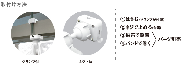 5W×3灯 フリーアーム式LEDソーラーセンサーライト（LED-330L)